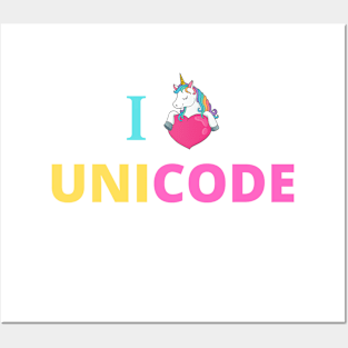 I Unicode,unicorn Posters and Art